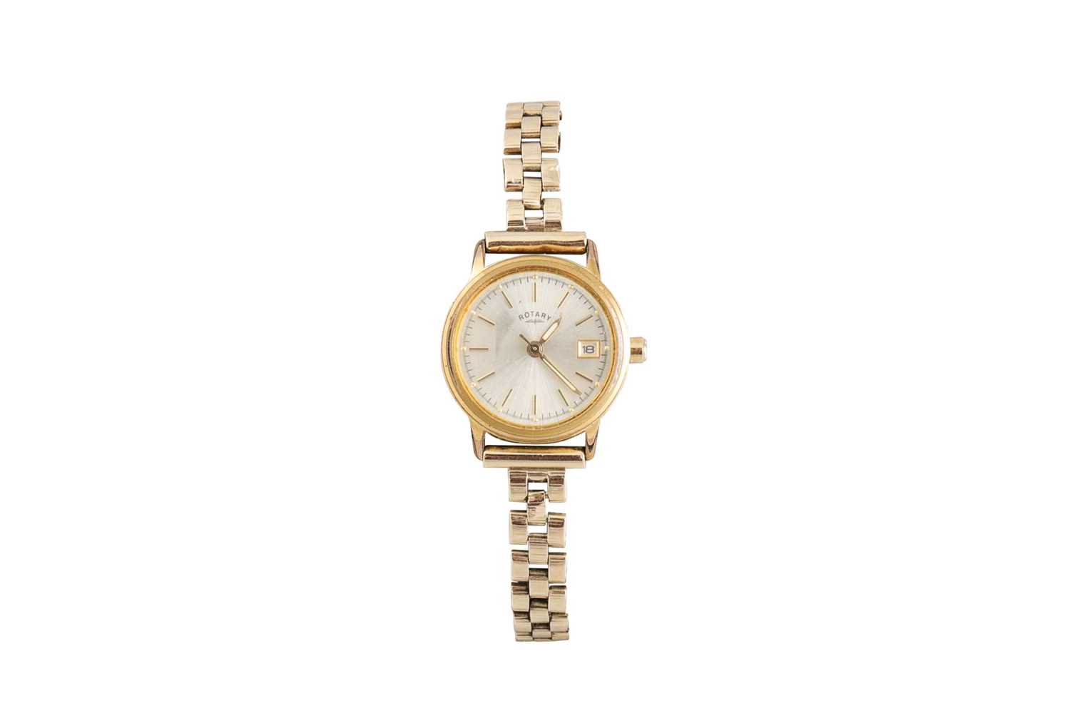 Lot 246 - A LADY'S ROTARY WATCH, calendar quartz with a...