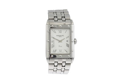 Lot 460 - A RAYMOND WEIL TANGO MODEL CALENDAR GENTS...
