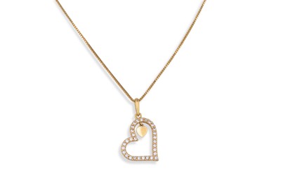 Lot 17 - AN 18CT GOLD PENDANT, on a chain, together...