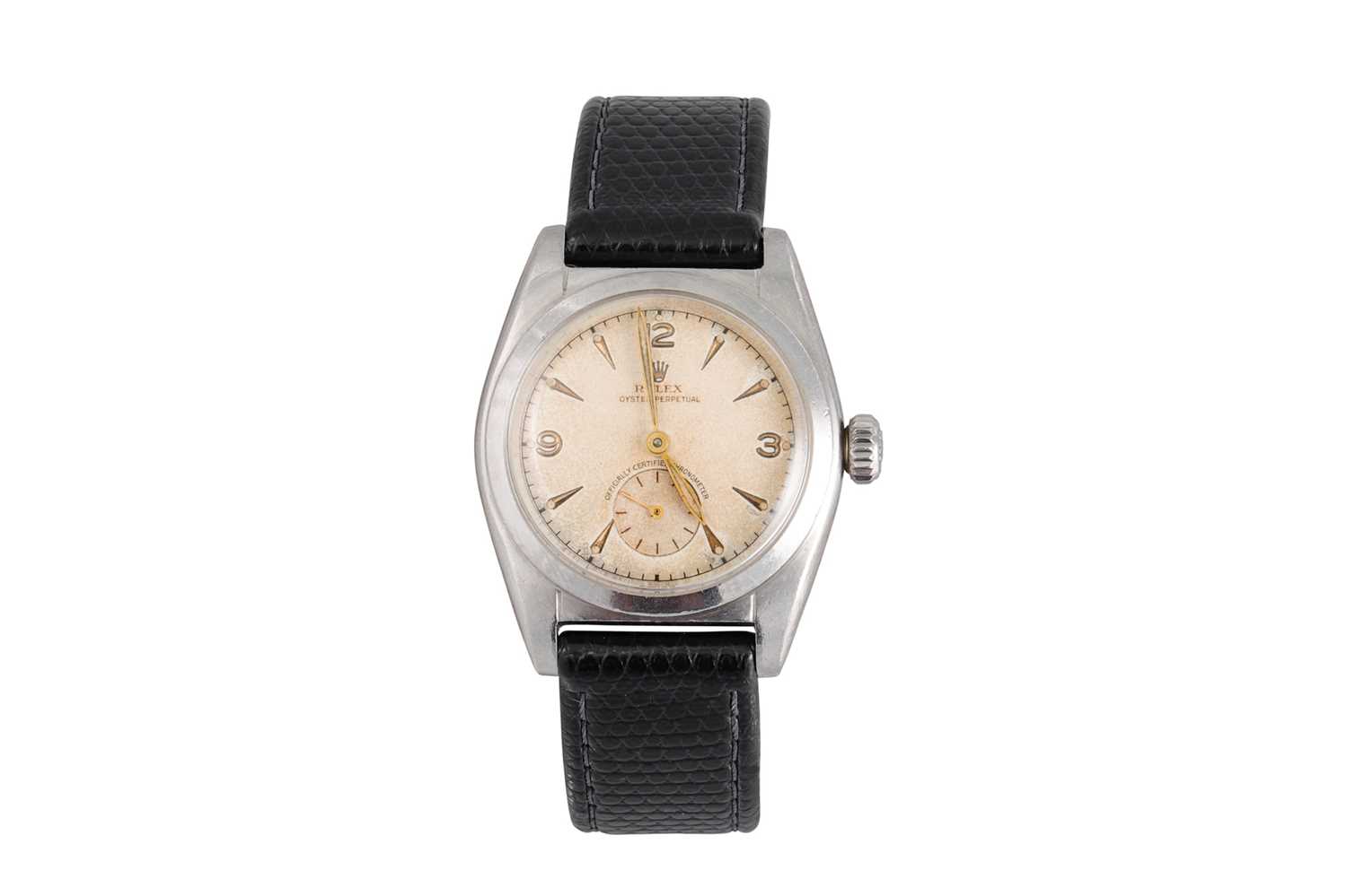 Lot 405 - A VINTAGE ROLEX OYSTER PERPETUAL CHROME MIDI...