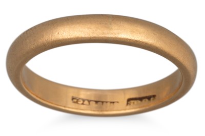 Lot 35 - TWO 18CT YELLOW GOLD BAND RINGS, total weight...