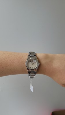 Lot 435 - A LADY'S TISSOT WRISTWATCH, mother-of-pearl...
