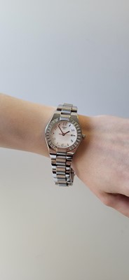 Lot 435 - A LADY'S TISSOT WRISTWATCH, mother-of-pearl...