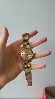 Lot 437 - A VINTAGE GOLD PLATED OMEGA SEAMASTER...