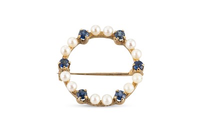 Lot 244 - A CULTURED PEARL AND STONE SET BROOCH, mounted...