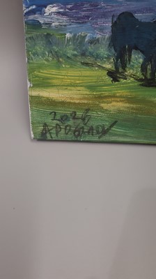 Lot 513 - ANTHONY O'GRADY (Irish Contemporary) "Horses...