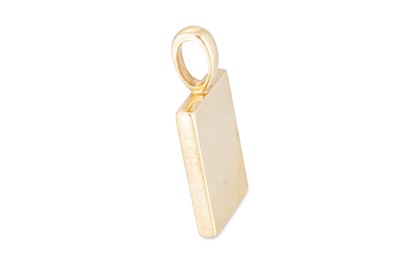Lot 260 - A 10CT SOLID GOLD PENDANT, 40 g.