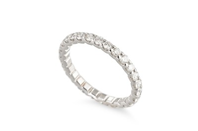 Lot 152 - A DIAMOND FULL BANDED ETERNITY RING, the...