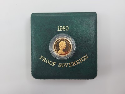 Lot 447 - A QUEEN ELIZABETH II PROOF SOVEREIGN GOLD COIN,...