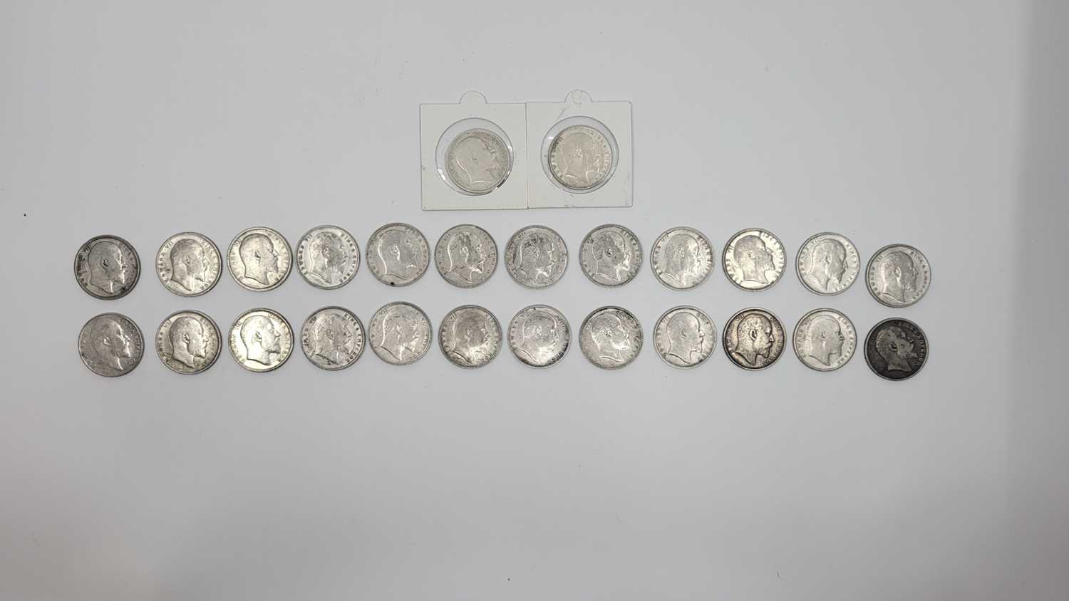 Lot 437 - A BAG OF 25 INDIAN ONE RUPEE SILVER COINS 1902-...