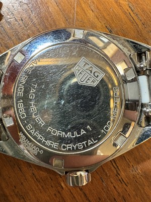 Lot 227 - A LADY'S TAG HEUER WRISTWATCH, stainless steel,...
