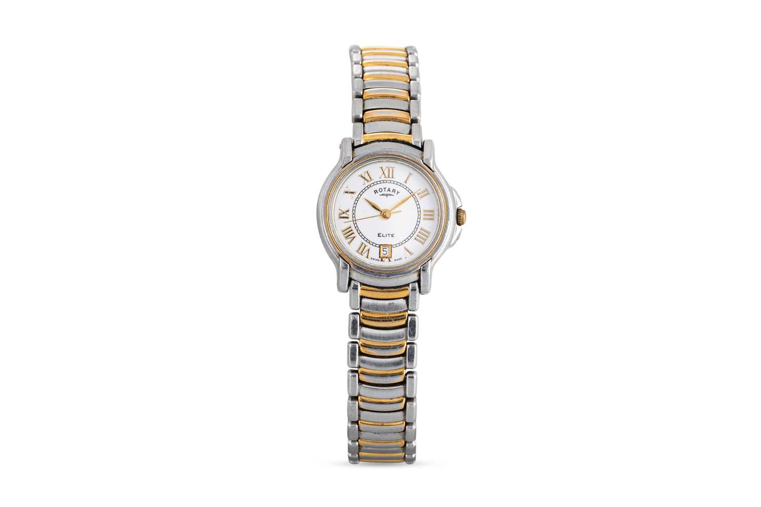Lot 405 - A LADY'S ROTARY STAINLESS STEEL 'ELITE' QUARTZ...