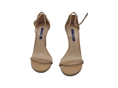 Lot 241 - A PAIR OF STUART WEITZMAN HEELS, nude colour,...