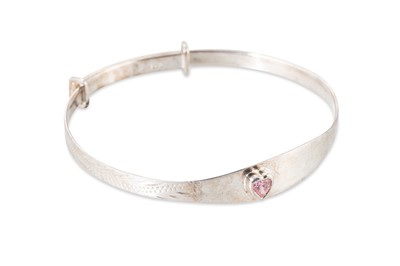 Lot 11 - A STERLING SILVER CHARM BRACELET, together...