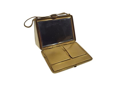 Lot 250 - A VINTAGE COMPACT CASE, modelled as a clutch,...