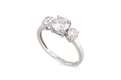 Lot 92 - A COLLECTION OF SIX STONE SET RINGS, five...