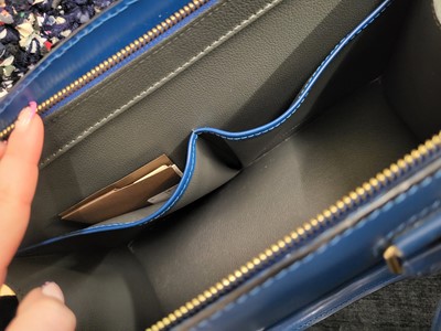 Lot 235 - A LOUIS VUITTON 'RIVIERA' LADY'S HANDBAG, blue,...