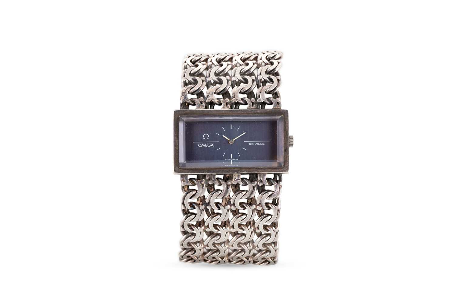 Lot 228 - A VINTAGE 1970S OMEGA DE VILLE 'JEUX D'ARGENT'...