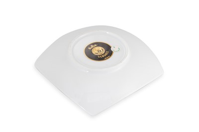 Lot 261 - A MODERN VERSACE POLYCHROME DISH, 5 x 5"