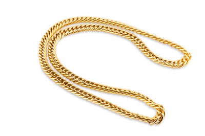 Lot 77 - A VINTAGE 1970S COSTUME NECKLACE, curb link,...