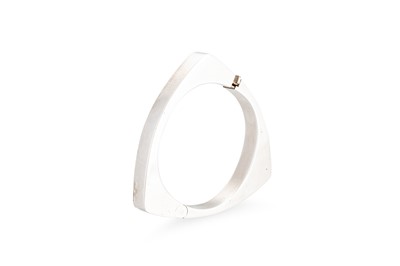 Lot 68 - A 1970S STERLING SILVER BANGLE, rounded...