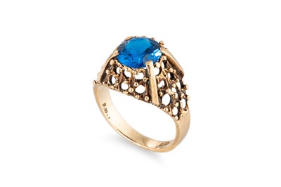 Lot 5 - TWO 9CT GOLD SIGNET STYLE RINGS, one set with...