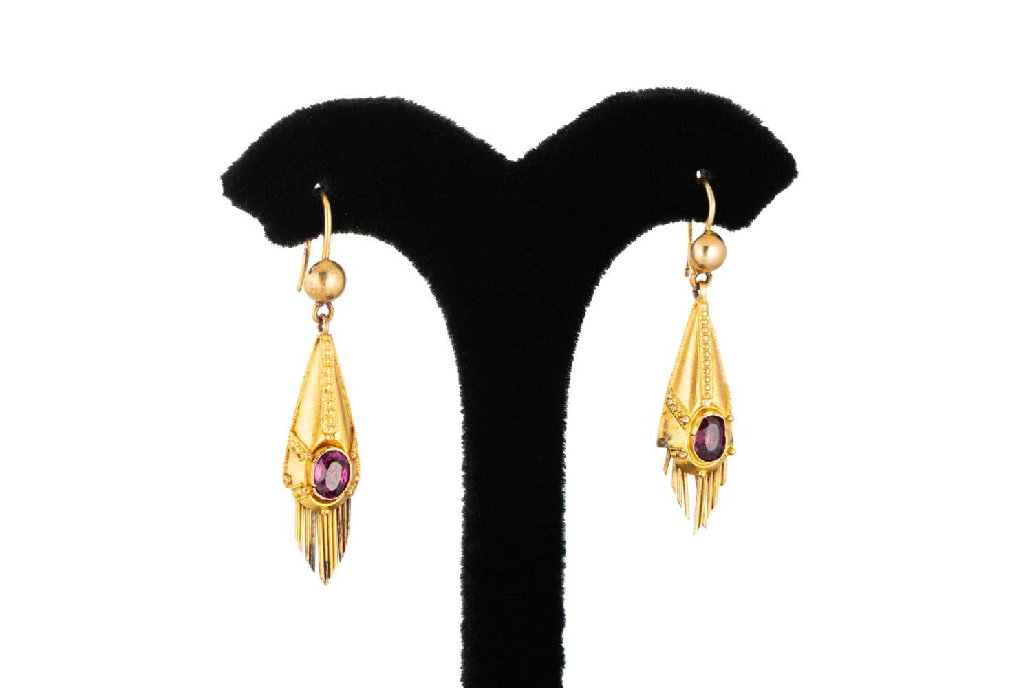 Lot 43 - A PAIR OF VICTORIAN ETRUSCAN REVIVAL TASSEL...