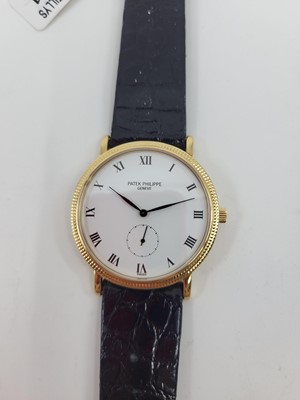 Lot 231 - A GENT'S VINTAGE PATEK PHILIPPE WRISTWATCH, in...