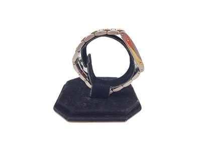 Lot 392 - A GENT'S JAGUAR 'SAPPHIRE' TWO TONE STAINLESS...