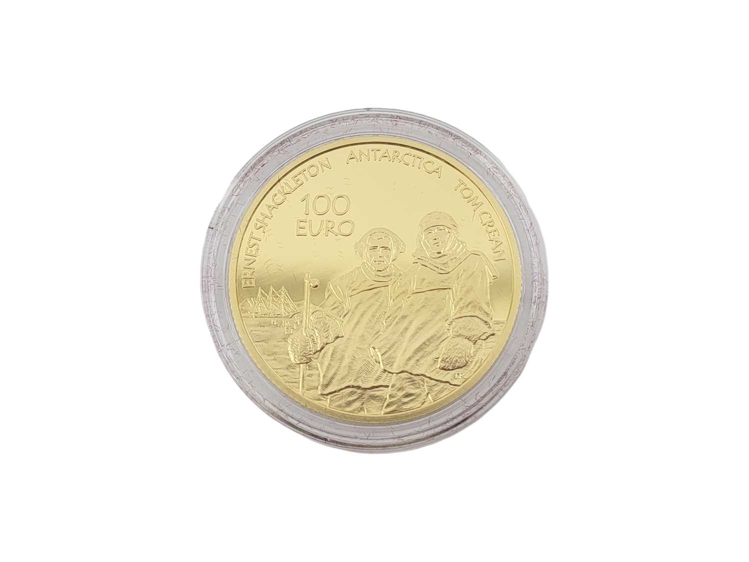 Lot 447 - A 2008 €100 GOLD PROOF IRISH COIN, Antarcic,15....