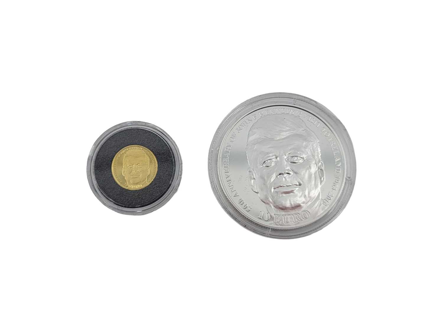 Lot 449 - THREE X TWIN GOLD & SILVER IRISH PROOF COIN...