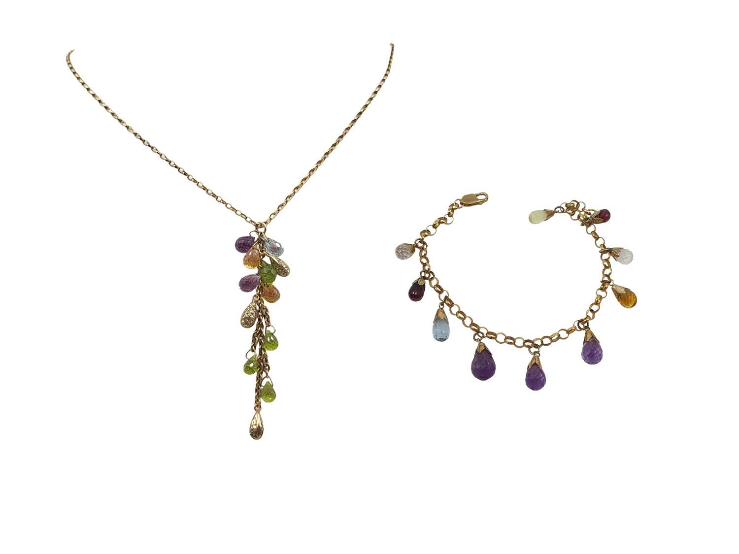 Lot 12 - VARIOUS 9CT GOLD JEWELLERY ITEMS, 35.3 g.