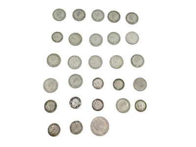 Lot 487 - A BAG OF 1920-1946 ENGLISH 50% SILVER COINS,...