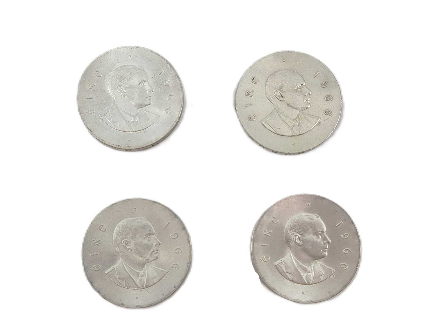 Lot 489 - FOUR X 1966 PEARSE IRISH SILVER COINS, 83.33%...