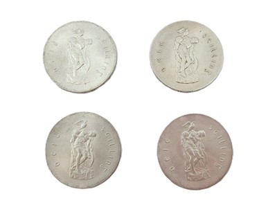 Lot 489 - FOUR X 1966 PEARSE IRISH SILVER COINS, 83.33%...