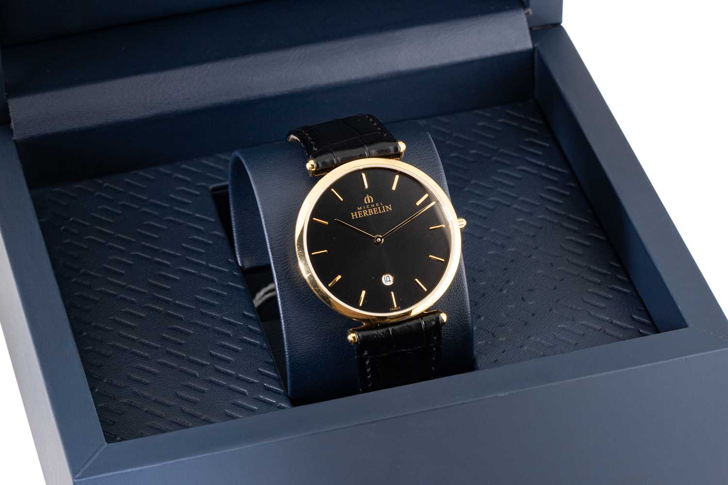 Lot 410 - A GENT'S HERBELIN WRISTWATCH, boxed & papers,...