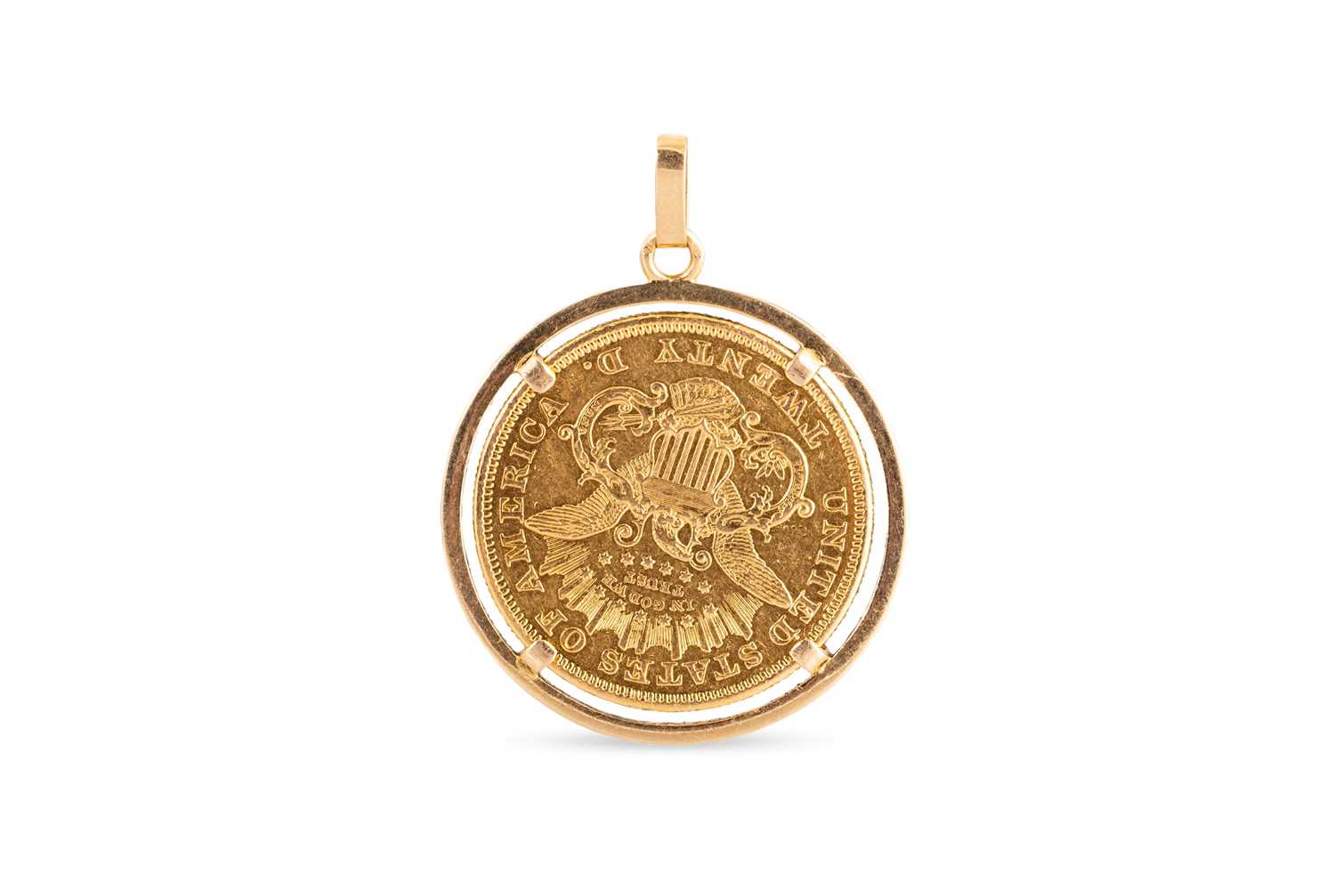 Lot 459 - AN 1871 $20 AMERICAN DOUBLE EAGLE GOLD COIN,...