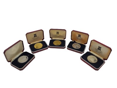 Lot 463 - A COLLECTION OF NINE ISLE OF MAN SILVER PROOF...