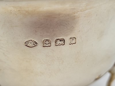 Lot 528 - TWO 20TH CENTURY ENGLISH STERLING SILVER SUGAR...