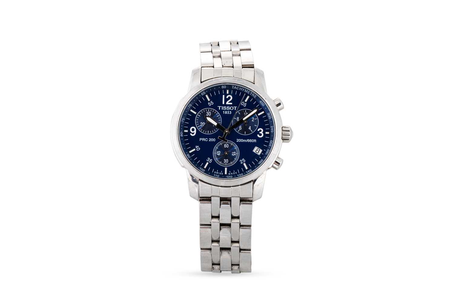Lot 417 - A GENT'S TISSOT WRISTWATCH, stainless steel...