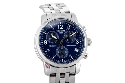 Lot 417 - A GENT'S TISSOT WRISTWATCH, stainless steel...