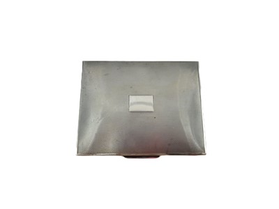Lot 378 - A SILVER CIGAR CASE BOX, lined interior,...