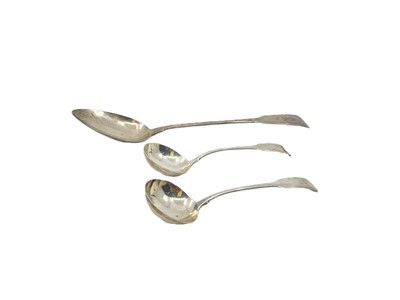 Lot 476 - A PAIR OF IRISH ANTIQUE SILVER (.925) WILLIAM...