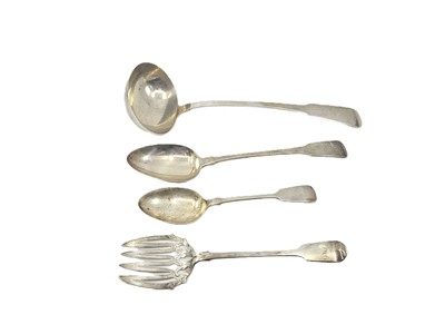 Lot 477 - AN ANTIQUE ENGLISH STERLING SILVER (.925)...
