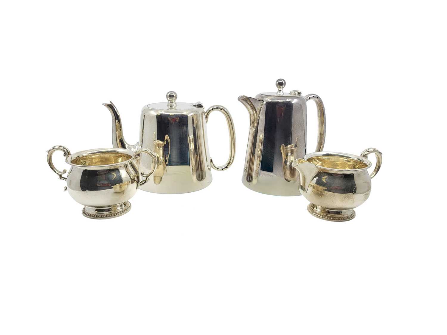Lot 529 - MODERN SILVER-PLATED HOTEL WARE, tea and...