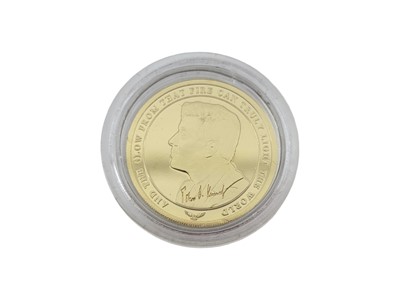 Lot 371 - A 1963 JFK 9CT GOLD COMMEMORATIVE MEDAL, 2.75...