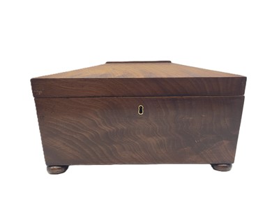 Lot 518 - A REGENCY ANTIQUE MAHOGONY SARCOFAGUS SHAPED...