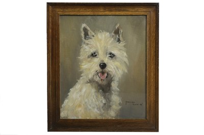 Lot 525 - NORMAN SCOTT (1913 - 1978) PAINTING OF A...