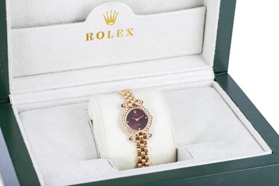 Lot 435 - AN 18CT GOLD ROLEX CELLINI WRIST WATCH, 18ct...