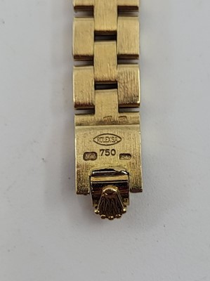 Lot 435 - AN 18CT GOLD ROLEX CELLINI WRIST WATCH, 18ct...
